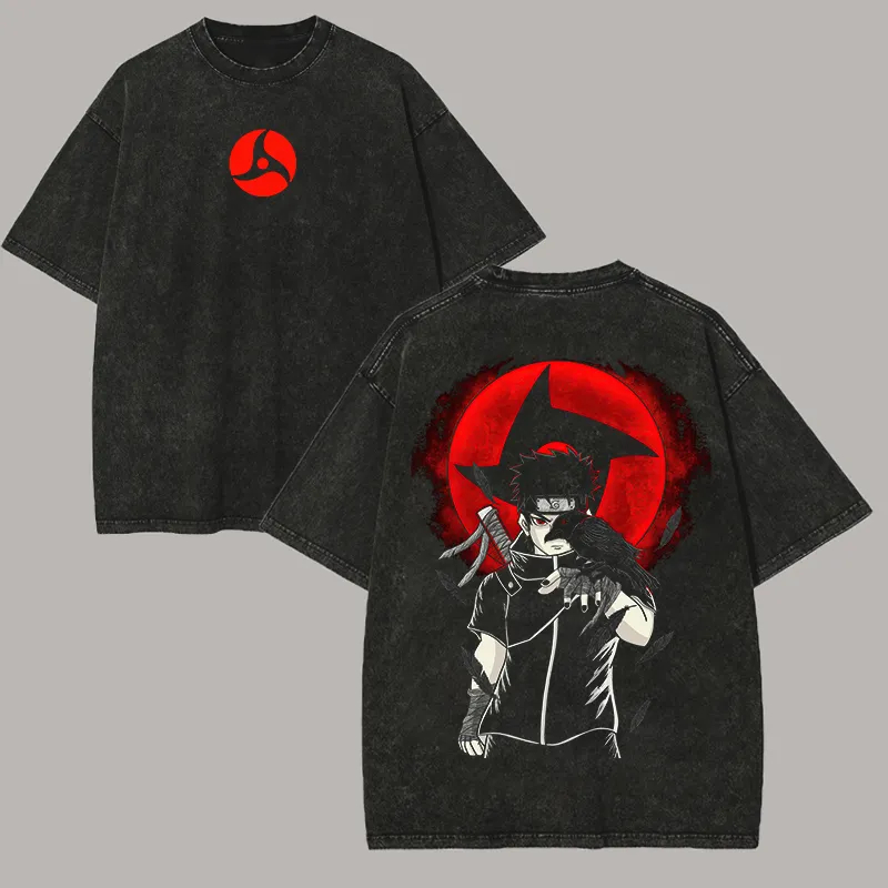 Naruto Shisui Uchiha Tişörtü,  - Acid Wash Vintage Graphic T Shirt incelemesi ve fiyatı