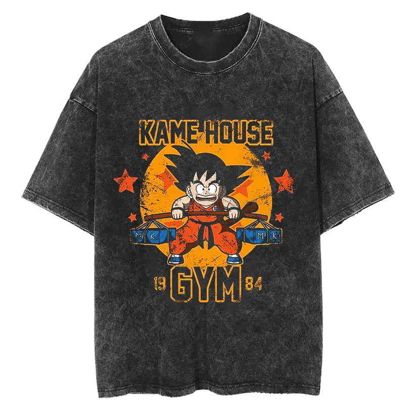 Goku T Shirt Dragon Ball Anime - Acid Wash Vintage Graphic T Shirt incelemesi ve fiyatı