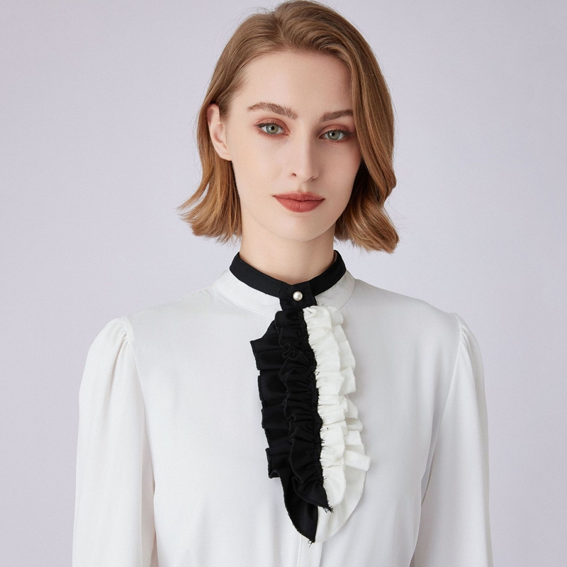Siyah Beyaz Fırfırlı Yaka, Dek - Shirts incelemesi ve fiyatı