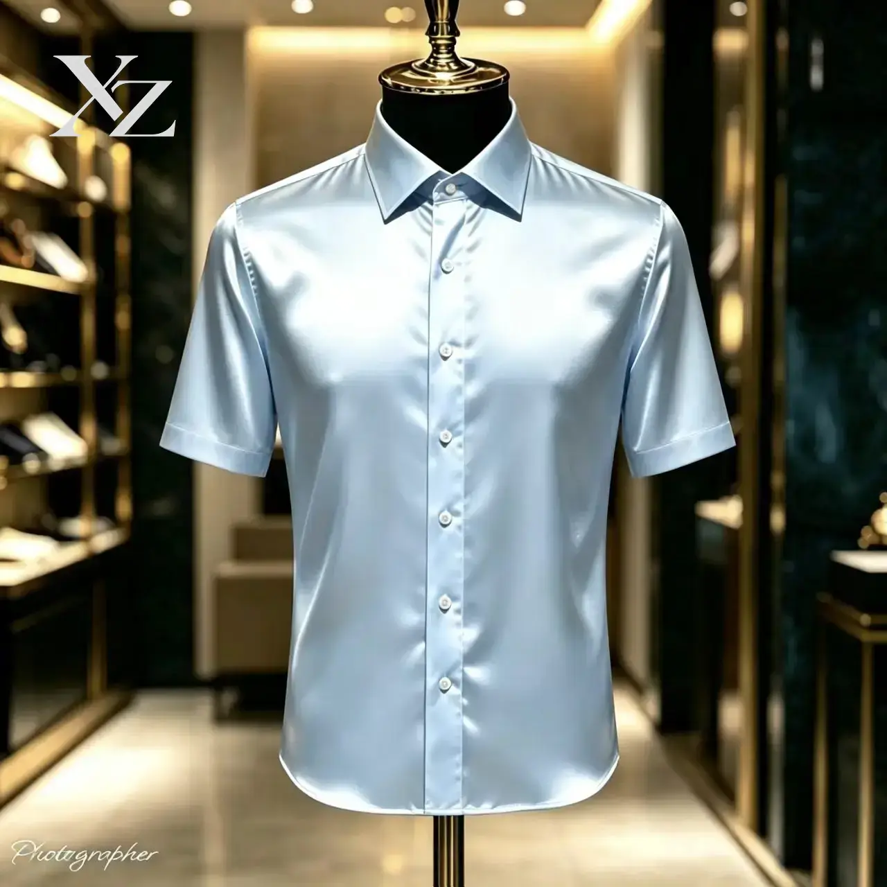 Parlak Dokulu, Düz Renkli, Kıs - Mens Satin Silk Dress Shirt incelemesi ve fiyatı