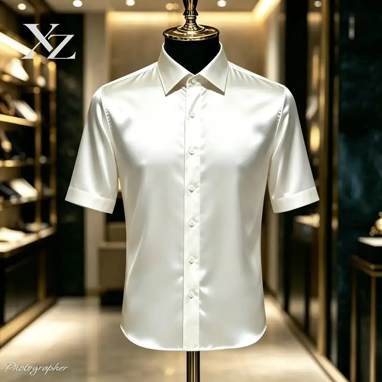 Parlak Dokulu, Düz Renkli, Kıs - Mens Satin Silk Dress Shirt incelemesi ve fiyatı